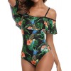 KAEHONY COCO Women's Shoulder Belt Personalized Print Sexy Beach Or Party One-Piece Swimsuits  - Kopalke - $5.49  ~ 4.72€