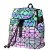 KAISIBO Geometric Backpack Holographic Reflective Backpacks (Luminous B) - Hand bag - $59.99 