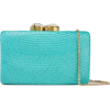 KAYU Embellished woven straw clutch - Bolsas com uma fivela - 
