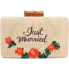 KAYU Just Married embroidered woven stra - Carteras - 