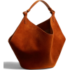 KHAITE burnt orange suede bag - ハンドバッグ - 