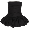 KHAITE strapless black peplum cotton top - Camisa - curtas - 