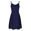 KILIG Women Strap Chiffon Summer Pleated Dress With Belt - sukienki - $28.99  ~ 24.90€