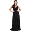 KOH KOH Womens Long Sleeveless Flowy Bridesmaid Cocktail Evening Gown Maxi Dress - Dresses - $99.95 