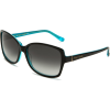 Kate Spade Ailey Sunglasses Tortoise Kiwi / Brown Gradient 0DH4 Black Turquoise (Y7 Gray Gradient Lens) - Occhiali da sole - $88.99  ~ 76.43€