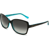 Kate Spade Ailey Sunglasses Tortoise Kiwi / Brown Gradient 0DH4 Black Turquoise (Y7 Gray Gradient Lens) - Óculos de sol - $88.99  ~ 76.43€