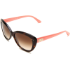 Kate Spade Angelique Sunglasses 0JUH Tortoise Blush (Y6 Brown Gradient Lens) - Óculos de sol - $87.00  ~ 74.72€