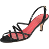 Kate Spade Emily Strappy Satin Heels, Black, Sz. 8.5M - Sandals - $69.99 