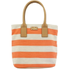 Kate Spade New York Bon Shopper Jubilee Stripe (Coral/Natural) - Bolsas - $199.99  ~ 171.77€