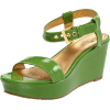 Kate Spade New York Women's Bailyn Wedge Sandal Green Patent - サンダル - $225.00  ~ ¥25,323