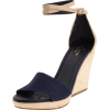 Kate Spade New York Women's Farrel Open-Toe Espadrille Blue Denim/Natural Vacchetta - Sandals - $155.83 