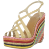 Kate Spade New York Women's Lindsay Wedge Espadrille Biscuit Patent - 凉鞋 - $163.90  ~ ¥1,098.18