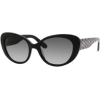 Kate Spade Women's FRANC2S Cat Eye Sunglasses,Black Frame/Gray Gradient Lens,One Size - Sunglasses - $113.33 