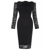 Kate Kasin Womens Off Shoulder Floral Lace Bodycon Pencil Dress - ワンピース・ドレス - $13.99  ~ ¥1,575