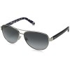 Kate Spade Women's Dalia 2 Aviator Sunglasses, Silver Dots & Gray Gradient 135 mm - Eyewear - $56.00 