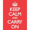 Keep calm and carry on poster - イラスト用文字 - 