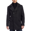 Kenneth Cole New York Mens Long Herringbone Coat Black Combo - Jacket - coats - $249.50 