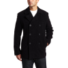 Kenneth Cole Reaction Men's Plush Peacoat Black - Jacket - coats - $77.99 