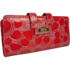 Kenneth Cole Reaction Womens Tab Closure Wristlet Clutch Wallet Lipstick Red - Hand bag - $22.95 