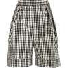 Khaite Magdeline gingham wide-leg shorts - 短裤 - £736.00  ~ ¥6,488.66