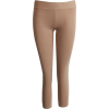 Khaki Beige Capri Leggings Three Quarter Length - Meia-calças - $7.50  ~ 6.44€