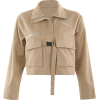 Khaki tooling jacket female bf wind loos - Jacket - coats - $29.99 