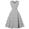 Killreal Women's Casual 1950's Vintage Polka Dot Holiday Cocktail Party Dress - 连衣裙 - $14.99  ~ ¥100.44