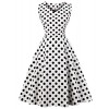 Killreal Women's Casual 1950's Vintage Polka Dot Holiday Cocktail Party Dress - Haljine - $14.99  ~ 12.87€