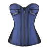 Killreal Women's Fashion Denim Jeans Steampunk Bustier Corset Top with Zipper - Biancheria intima - $17.99  ~ 15.45€