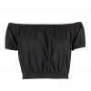 Killreal Women's Sexy Off Shoulder Blouse Short Sleeve Crop Top T-Shirt - Shirts - $14.99 