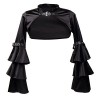 Killreal Women's Sexy Steampunk Gothic Bolero Long Sleeve Shrug Jacket - Рубашки - короткие - $20.69  ~ 17.77€