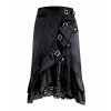 Killreal Women's Steampunk Gothic Vintage Victorian High Low Skirt with Zipper - Faldas - $10.99  ~ 9.44€