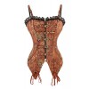 Killreal Women's Victorian Steampunk Steel Boned Overbust Corset Bustier Top - Underwear - $39.99  ~ £30.39