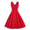 Killreal Women's Vintage 1950s Style Casual Cocktail Dress Christmas Holiday - Dresses - $17.99 