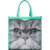 Kitsch Cat Mesh And Leather To - Torebki - 