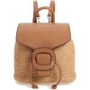Knotty Straw Backpack - Ruksaci - 