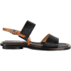 LABUCQ black & brown sandal by HalfMoonR - Flats - 