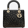 LADY DIOR BAG IN EMBROIDERED CALFSKIN - Hand bag - 