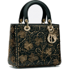 LADY DIOR BAG IN EMBROIDERED CALFSKIN - Hand bag - 