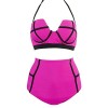 LA PLAGE Women's High Waist Plus size swimwear size US XX-Large deep red - Badeanzüge - $24.99  ~ 21.46€