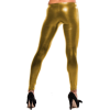 LATEX METALLIC LEGGINGS WET LOOK PUNK LEGGINGS SHINY FAUX LIQUID " LEATHER " CELEB PANTS Gold - Spodnie - długie - $19.99  ~ 17.17€