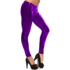 LATEX METALLIC LEGGINGS WET LOOK PUNK LEGGINGS SHINY FAUX LIQUID " LEATHER " CELEB PANTS Metalic purple - Spodnie - długie - $19.99  ~ 17.17€