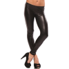 LATEX METALLIC LEGGINGS WET LOOK PUNK LEGGINGS SHINY FAUX LIQUID LEATHER CELEB PANTS Black - Pantaloni - $19.99  ~ 17.17€