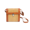 LEAH Straw Bag with Batik Lining - ハンドバッグ - $45.00  ~ ¥5,065