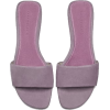 LEATHER SLIDES - Sandale - 