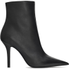 LEATHER STILETTO-HEEL ANKLE BOOTS - Boots - 