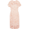 LELA ROSE Ruffled guipure lace dress - Vestidos - 