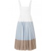 LELA ROSE Pleated paneled cotton-blend p - sukienki - 