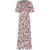 LES REVERIES floral print front slit sil - Dresses - 