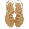 L'ESTROSA SHASHA Bronze Crystal Sandals - Sandálias - 